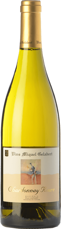 27,95 € Free Shipping | White wine Miquel Gelabert Roure Crianza D.O. Pla i Llevant Balearic Islands Spain Chardonnay Bottle 75 cl