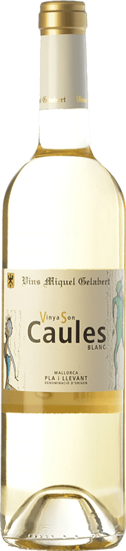 8,95 € | Vin blanc Miquel Gelabert Vinya Son Caules Blanc Crianza D.O. Pla i Llevant Îles Baléares Espagne Muscat, Macabeo, Premsal 75 cl