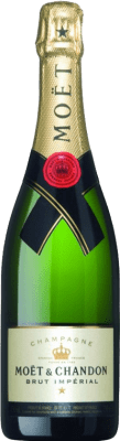 45,95 € Бесплатная доставка | Белое игристое Moët & Chandon Impérial брют Reserva A.O.C. Champagne шампанское Франция Pinot Black, Chardonnay, Pinot Meunier бутылка 75 cl