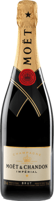 Бесплатная доставка | Белое игристое Moët & Chandon Impérial брют Резерв A.O.C. Champagne шампанское Франция Pinot Black, Chardonnay, Pinot Meunier 75 cl
