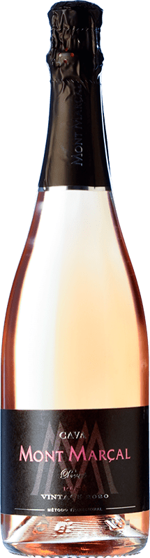 Бесплатная доставка | Розовое игристое вино Mont Marçal брют D.O. Cava Каталония Испания Trepat 75 cl
