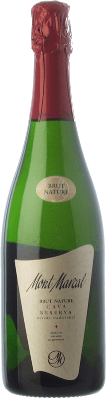 Envoi gratuit | Blanc mousseux Mont Marçal Brut Nature Réserve D.O. Cava Catalogne Espagne Macabeo, Xarel·lo, Chardonnay, Parellada 75 cl