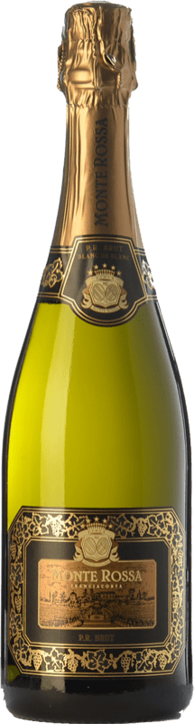 Бесплатная доставка | Белое игристое Monte Rossa P.R. брют D.O.C.G. Franciacorta Ломбардии Италия Chardonnay 75 cl