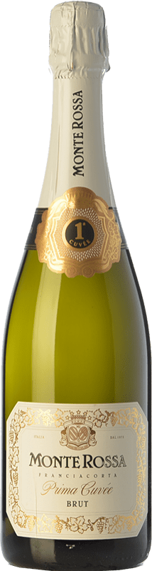 Envío gratis | Espumoso Blanco Monte Rossa Prima Brut Cuvée D.O.C.G. Franciacorta Lombardia Italia Pinot Negro, Chardonnay, Pinot Blanco 75 cl