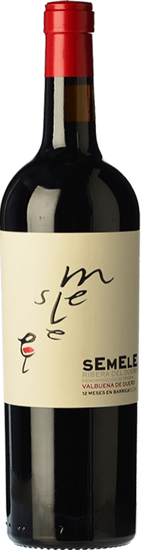 9,95 € Free Shipping | Red wine Montebaco Semele Crianza D.O. Ribera del Duero Castilla y León Spain Tempranillo, Merlot Bottle 75 cl