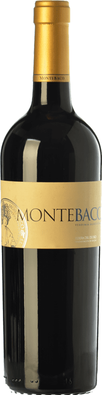 28,95 € | Red wine Montebaco Vendimia Seleccionada Aged D.O. Ribera del Duero Castilla y León Spain Tempranillo, Merlot 75 cl