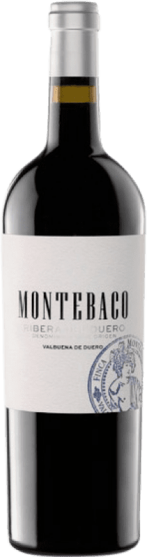 18,95 € Free Shipping | Red wine Montebaco Crianza D.O. Ribera del Duero Castilla y León Spain Tempranillo Bottle 75 cl