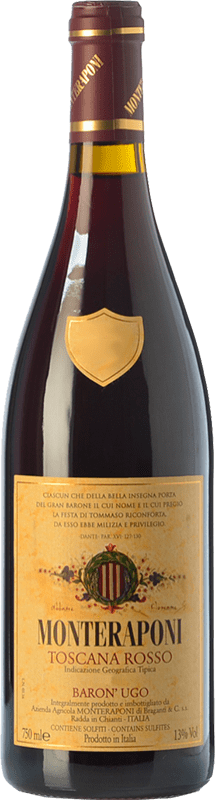 69,95 € | Red wine Monteraponi Baron'Ugo I.G.T. Toscana Tuscany Italy Sangiovese, Colorino, Canaiolo Organic 75 cl