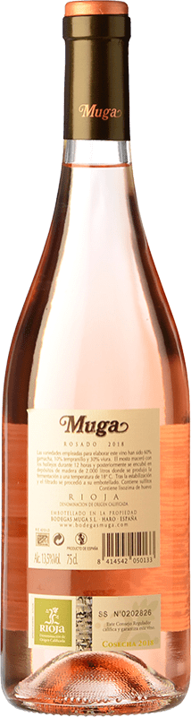 10,95 € | Rosé wine Muga Joven D.O.Ca. Rioja The Rioja Spain Tempranillo, Grenache, Viura Bottle 75 cl