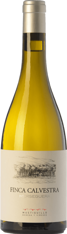 17,95 € Free Shipping | White wine Mustiguillo Finca Calvestra Crianza D.O.P. Vino de Pago El Terrerazo Valencian Community Spain Merseguera Bottle 75 cl
