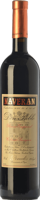 11,95 € | Red wine Naveran Don Pablo Excepcional Reserva D.O. Penedès Catalonia Spain Cabernet Sauvignon Bottle 75 cl