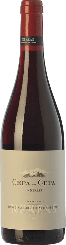 7,95 € Free Shipping | Red wine Nekeas Cepa por Cepa Garnacha Joven D.O. Navarra Navarre Spain Tempranillo, Grenache Bottle 75 cl