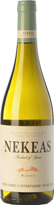 6,95 € | White wine Nekeas Viura-Chardonnay Joven D.O. Navarra Navarre Spain Viura, Chardonnay Bottle 75 cl