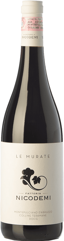 12,95 € | Red wine Nicodemi Le Murate D.O.C. Montepulciano d'Abruzzo Abruzzo Italy Montepulciano Bottle 75 cl