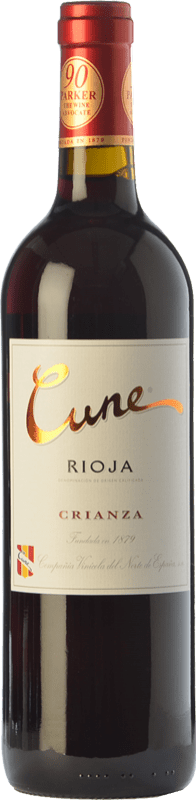 6,95 € | Red wine Norte de España - CVNE Cune Aged D.O.Ca. Rioja The Rioja Spain Tempranillo, Grenache, Mazuelo Bottle 75 cl