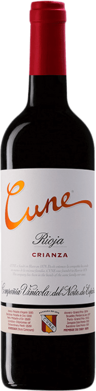 送料無料 | 赤ワイン Norte de España - CVNE Cune 高齢者 D.O.Ca. Rioja ラ・リオハ スペイン Tempranillo, Grenache, Mazuelo 75 cl