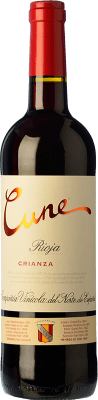6,95 € | 赤ワイン Norte de España - CVNE Cune 高齢者 D.O.Ca. Rioja ラ・リオハ スペイン Tempranillo, Grenache, Mazuelo ボトル Medium 50 cl