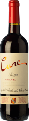 9,95 € | Rotwein Norte de España - CVNE Cune Crianza — Kurze Fassreifung D.O.Ca. Rioja La Rioja Spanien Tempranillo, Garnacha — Grenache, Mazuelo Medium-Flasche 50 cl