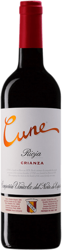 13,95 € | Red wine Norte de España - CVNE Cune Crianza D.O.Ca. Rioja The Rioja Spain Tempranillo, Grenache, Mazuelo Magnum Bottle 1,5 L