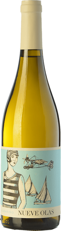 Free Shipping | White Wine Nueve Olas Crianza — Aged D.O. Rías Baixas Galicia Spain Albariño — Albarinho 75 cl