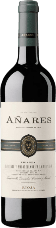 免费送货 | 红酒 Olarra Añares 岁 D.O.Ca. Rioja 拉里奥哈 西班牙 Tempranillo, Grenache, Graciano, Mazuelo 75 cl