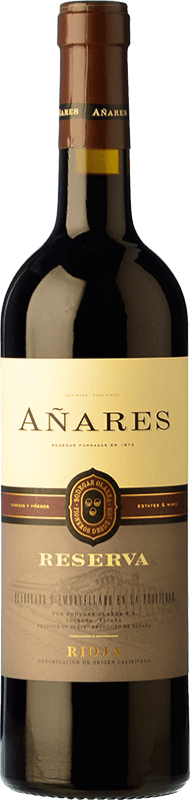 11,95 € Free Shipping | Red wine Olarra Añares Reserva D.O.Ca. Rioja The Rioja Spain Tempranillo, Grenache, Graciano, Mazuelo Bottle 75 cl