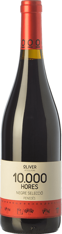 12,95 € 免费送货 | 红酒 Oliver 10.000 Hores Negre 年轻的 D.O. Penedès