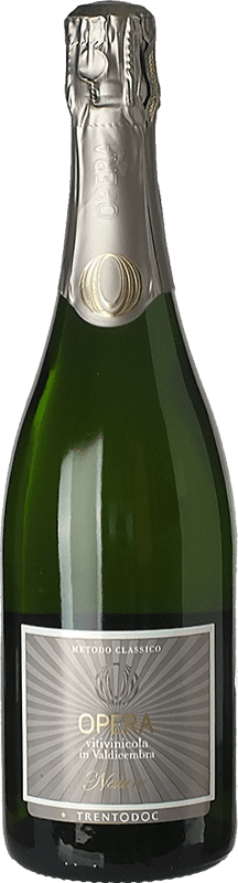 Бесплатная доставка | Белое игристое вино Opera Природа Брута D.O.C. Trento Трентино Италия Chardonnay 75 cl