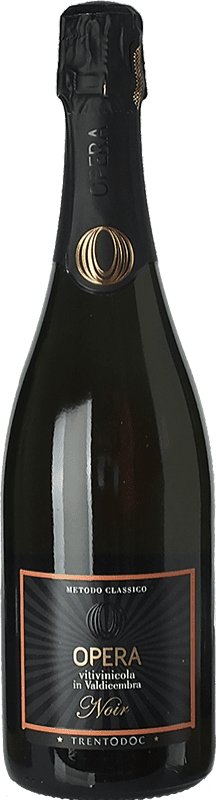 Бесплатная доставка | Розовое игристое вино Opera Rosè Noir брют D.O.C. Trento Трентино Италия Pinot Black 75 cl