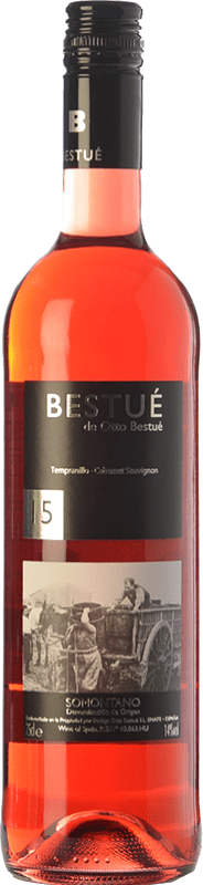 6,95 € Free Shipping | Rosé wine Otto Bestué D.O. Somontano Aragon Spain Tempranillo, Cabernet Sauvignon Bottle 75 cl