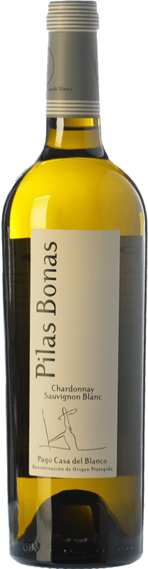 6,95 € | White wine Casa del Blanco Pilas Bonas D.O.P. Vino de Pago Casa del Blanco Castilla la Mancha Spain Chardonnay, Sauvignon White Bottle 75 cl