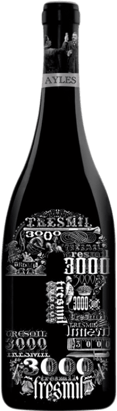 Kostenloser Versand | Rotwein Pago de Aylés Tres de 3000 Crianza — Kurze Fassreifung D.O. Cariñena Aragón Spanien Merlot, Garnacha — Grenache, Cabernet Sauvignon 75 cl