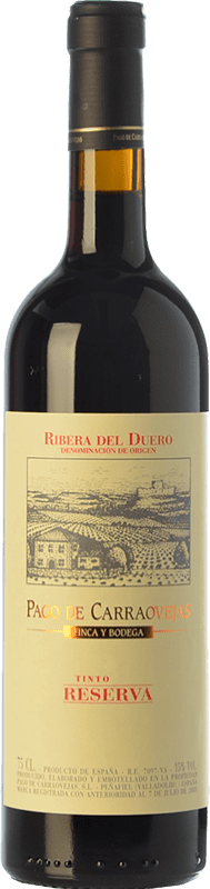47,95 € | Red wine Pago de Carraovejas Reserva D.O. Ribera del Duero Castilla y León Spain Tempranillo, Merlot, Cabernet Sauvignon Bottle 75 cl