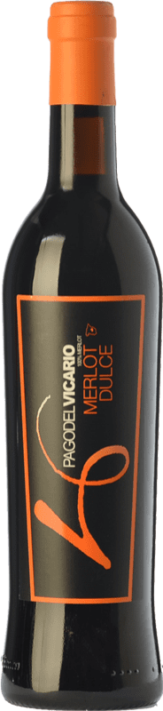 Kostenloser Versand | Süßer Wein Pago del Vicario I.G.P. Vino de la Tierra de Castilla Kastilien-La Mancha Spanien Merlot Medium Flasche 50 cl