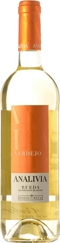 9,95 € Envio grátis | Vinho branco Pagos del Rey Analivia Jovem D.O. Rueda