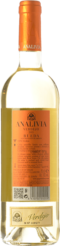 7,95 € | White wine Pagos del Rey Analivia Joven D.O. Rueda Castilla y León Spain Verdejo Bottle 75 cl