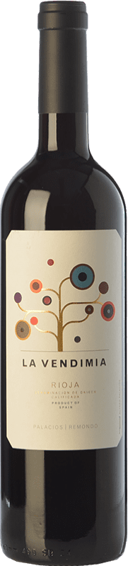 Free Shipping | Red wine Palacios Remondo La Vendimia Young D.O.Ca. Rioja The Rioja Spain Tempranillo, Grenache 75 cl