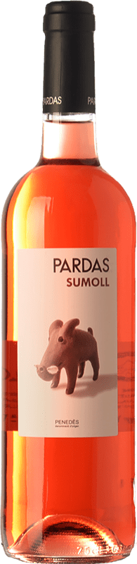 10,95 € Free Shipping | Rosé wine Pardas Rosat D.O. Penedès Catalonia Spain Sumoll Bottle 75 cl