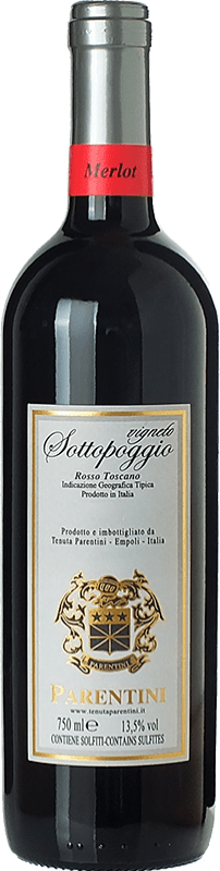 送料無料 | 赤ワイン Parentini Sottopoggio I.G.T. Toscana トスカーナ イタリア Merlot 75 cl