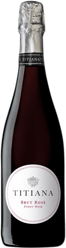 玫瑰气泡酒 Parxet Titiana Rosé 香槟 年轻的 2013 D.O. Cava 加泰罗尼亚 西班牙 Pinot Black 瓶子 75 cl