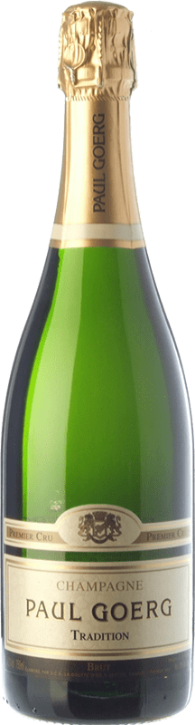 Envoi gratuit | Vin Mousseux Blanc Paul Goerg Tradition Grande Réserve A.O.C. Champagne Champagne France Pinot Noir, Chardonnay 75 cl