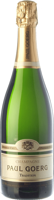 Free Shipping | White sparkling Paul Goerg Tradition Grand Reserve A.O.C. Champagne Champagne France Pinot Black, Chardonnay 75 cl