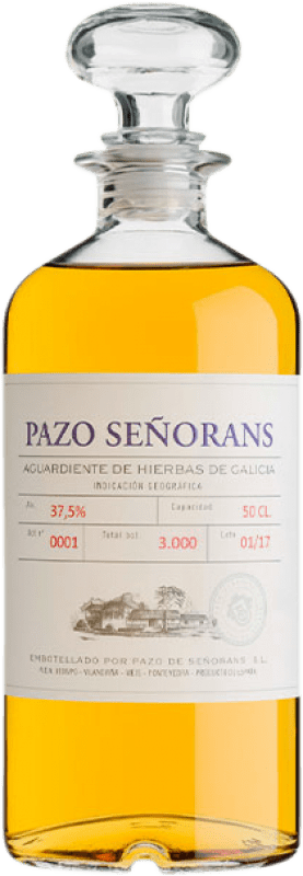 31,95 € Free Shipping | Herbal Liqueur Pazo de Señorans D.O. Orujo de Galicia Medium Bottle 50 cl