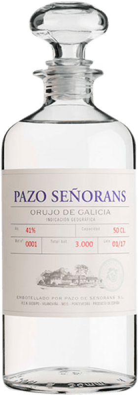 31,95 € Free Shipping | Pomace Brandy Pazo de Señorans D.O. Orujo de Galicia Medium Bottle 50 cl
