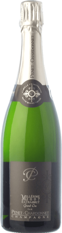 Envio grátis | Espumante branco Penet-Chardonnet Millésimé Grand Cru E Brut Reserva A.O.C. Champagne Champagne França Pinot Preto, Chardonnay 75 cl