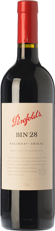 39,95 € | Red wine Penfolds Bin 28 Kalimna Shiraz Crianza I.G. Southern Australia Southern Australia Australia Syrah Bottle 75 cl