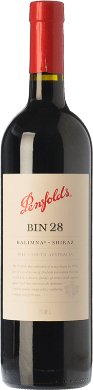 62,95 € Бесплатная доставка | Красное вино Penfolds Bin 28 Kalimna Shiraz старения I.G. Southern Australia