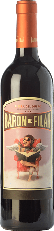 15,95 € | Red wine Peñafiel Barón de Filar Aged D.O. Ribera del Duero Castilla y León Spain Tempranillo, Merlot, Cabernet Sauvignon Bottle 75 cl