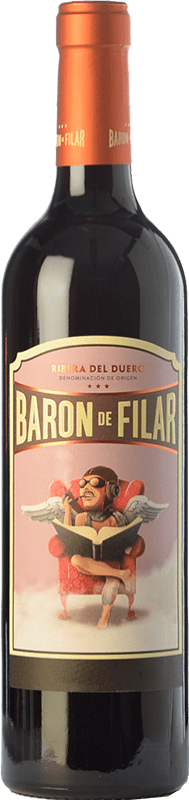 11,95 € | Красное вино Peñafiel Barón de Filar Crianza — Крианса D.O. Ribera del Duero Кастилия-Леон Испания Tempranillo — Темпранильо, Merlot — Мерло, Cabernet Sauvignon — Каберне Совиньон 75 cl