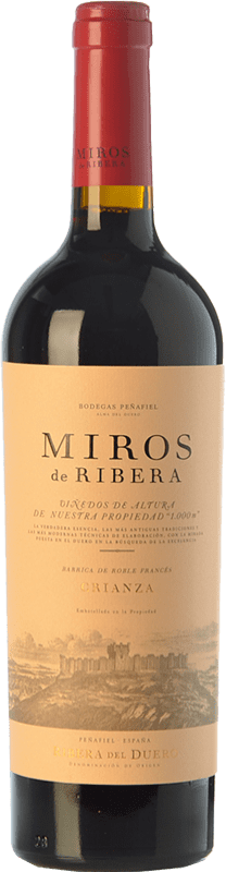 21,95 € Free Shipping | Red wine Peñafiel Miros Crianza D.O. Ribera del Duero Castilla y León Spain Tempranillo Bottle 75 cl